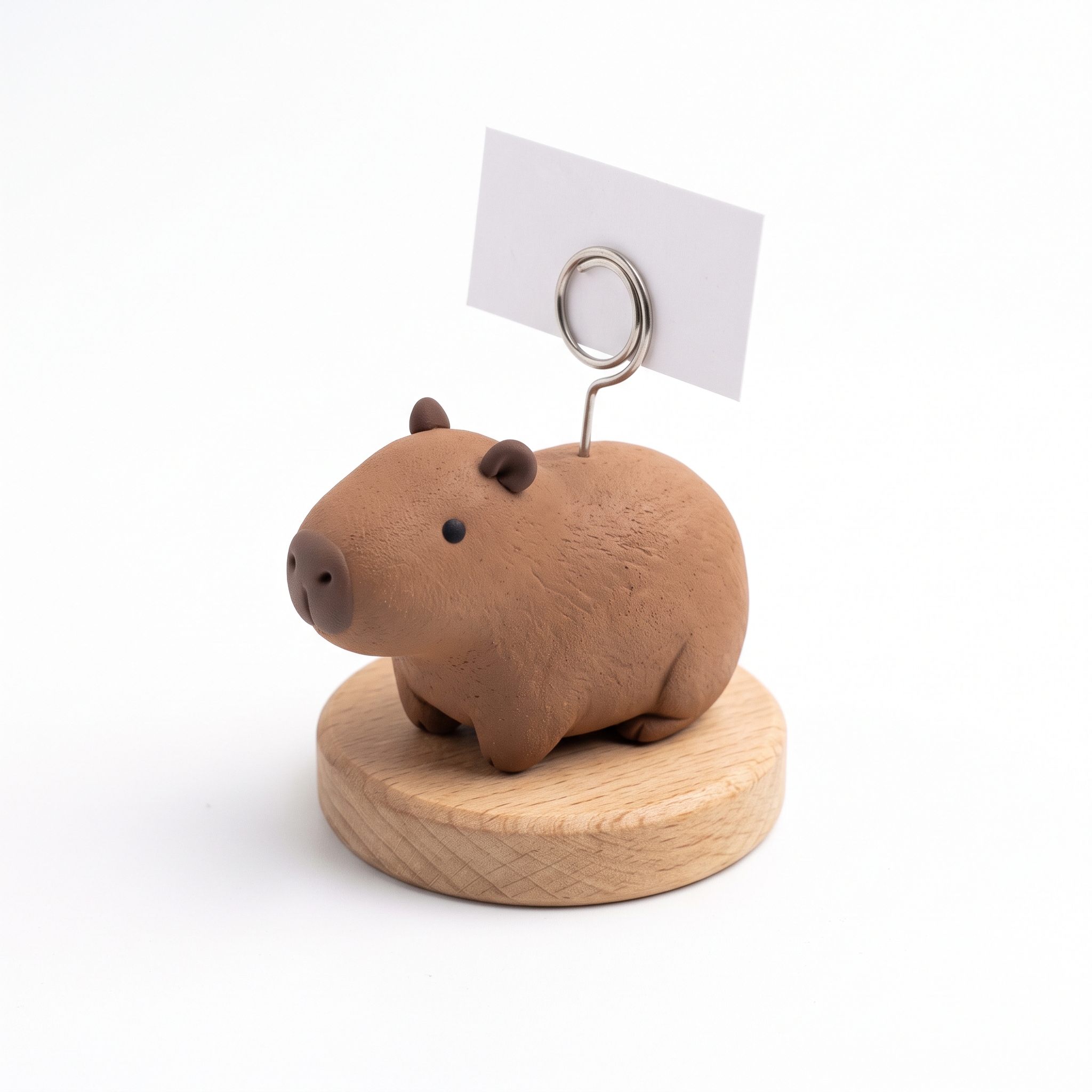 Cute clay desk companion and photo holder